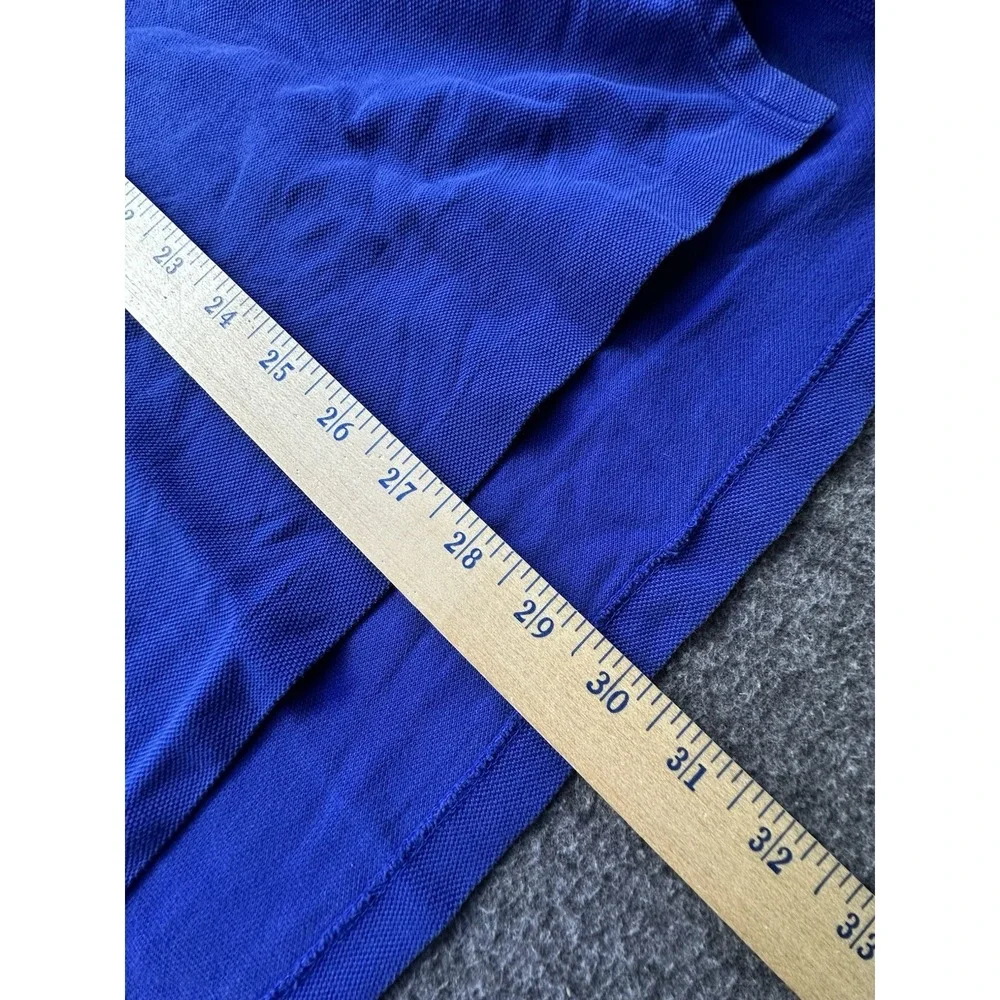Polo Ralph Lauren Shirt Men XLarge Blue Polo Collared Pullover Cotton Logo Pique